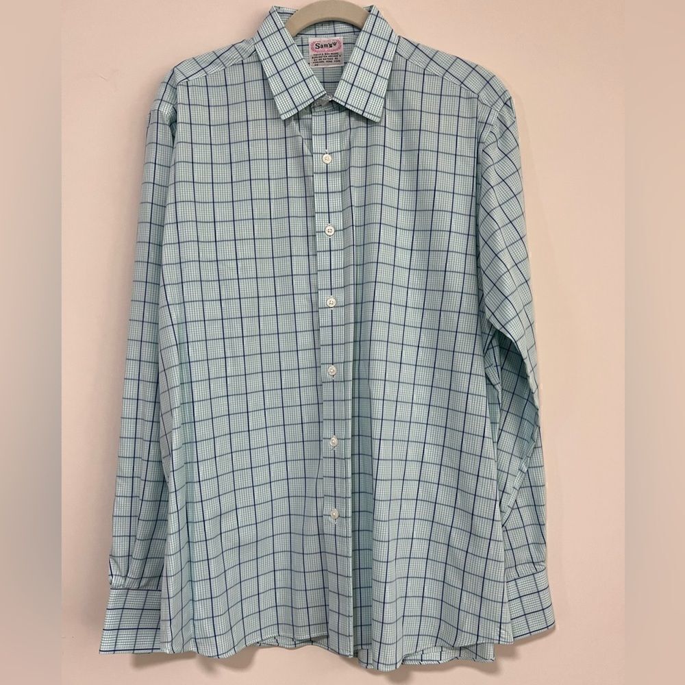 Sam’s Tailors 100% Handmade Button Down Shirt. Pristine Condition